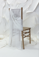 Load image into Gallery viewer, Ivory Oversize Chiffon Chair Ties