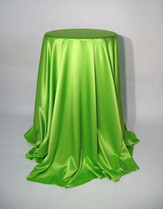 Apple Green Matte Satin Tablecloth