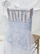 Load image into Gallery viewer, White Hannah Lace Ballerina Chiavari Cover