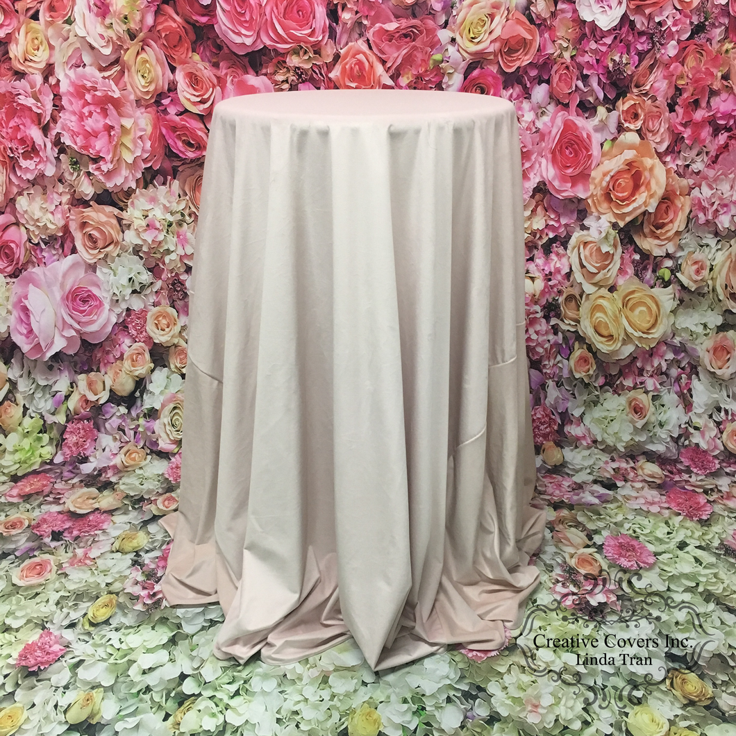 Luxe Velvet Tablecloth Blush