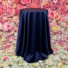 Load image into Gallery viewer, Storm Navy Mystique Matte Satin Tableclothes