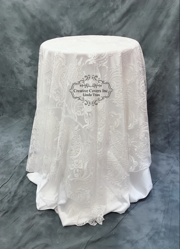 Ivory Lace Overlay for Rental
